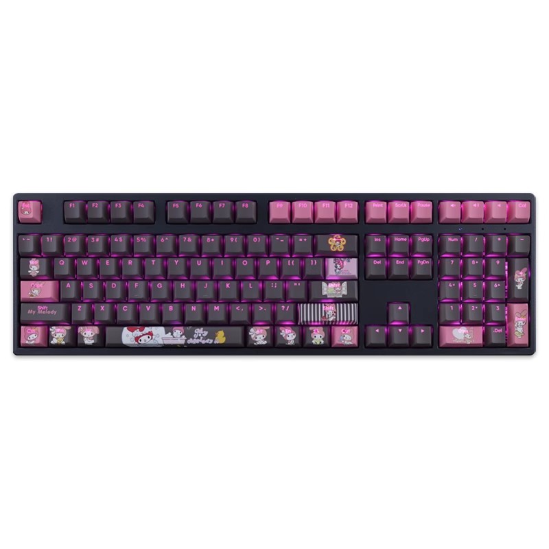 Melody美樂蒂透光RGB108鍵標準配列衛星軸鍵帽
