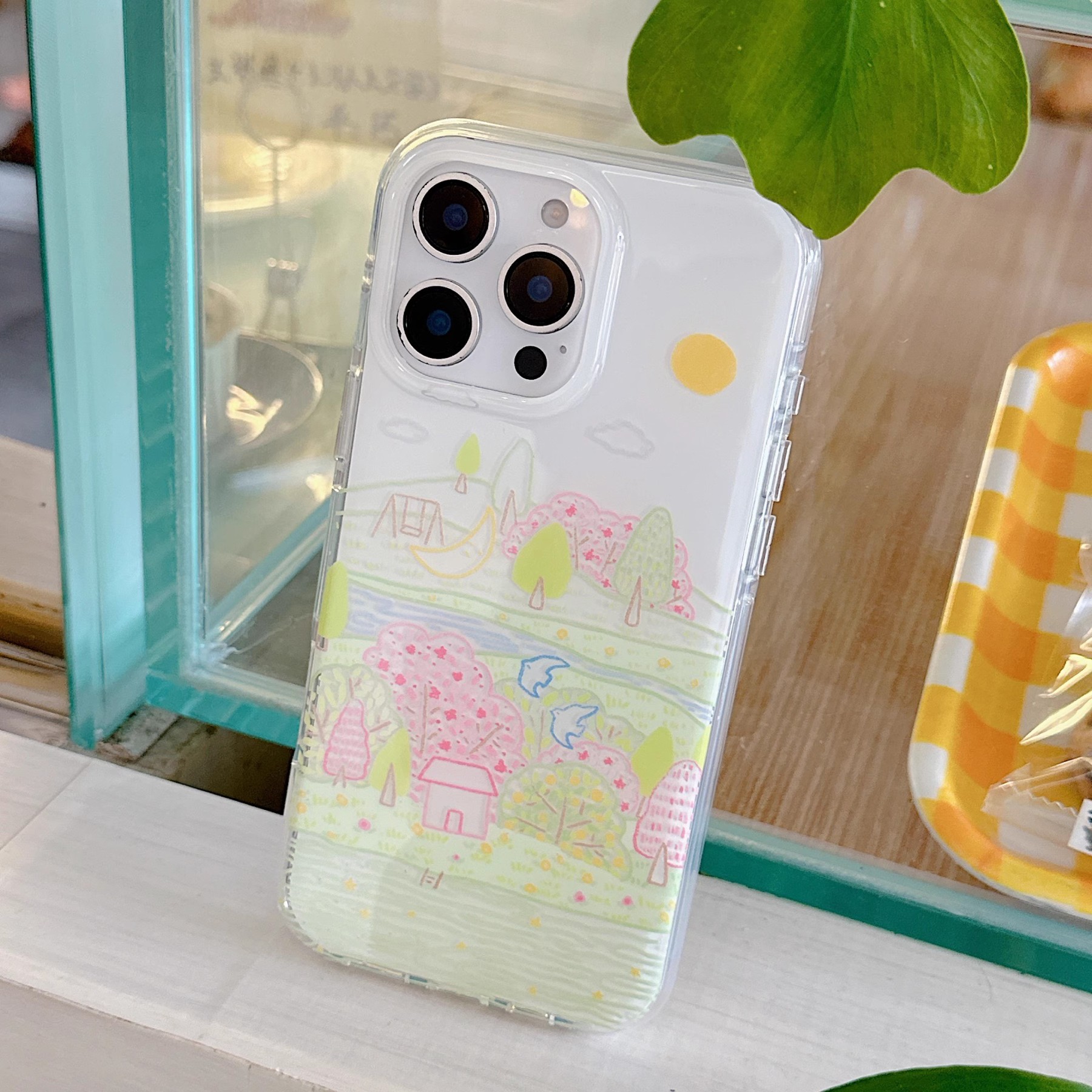 韓系卡通塗鴉插畫手機殼-ZUIHANG SHOP