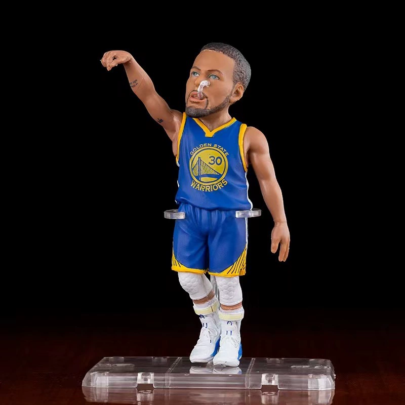 NBA籃球明星 詹姆斯庫裡哈登湯姆森 Q版人偶雕像