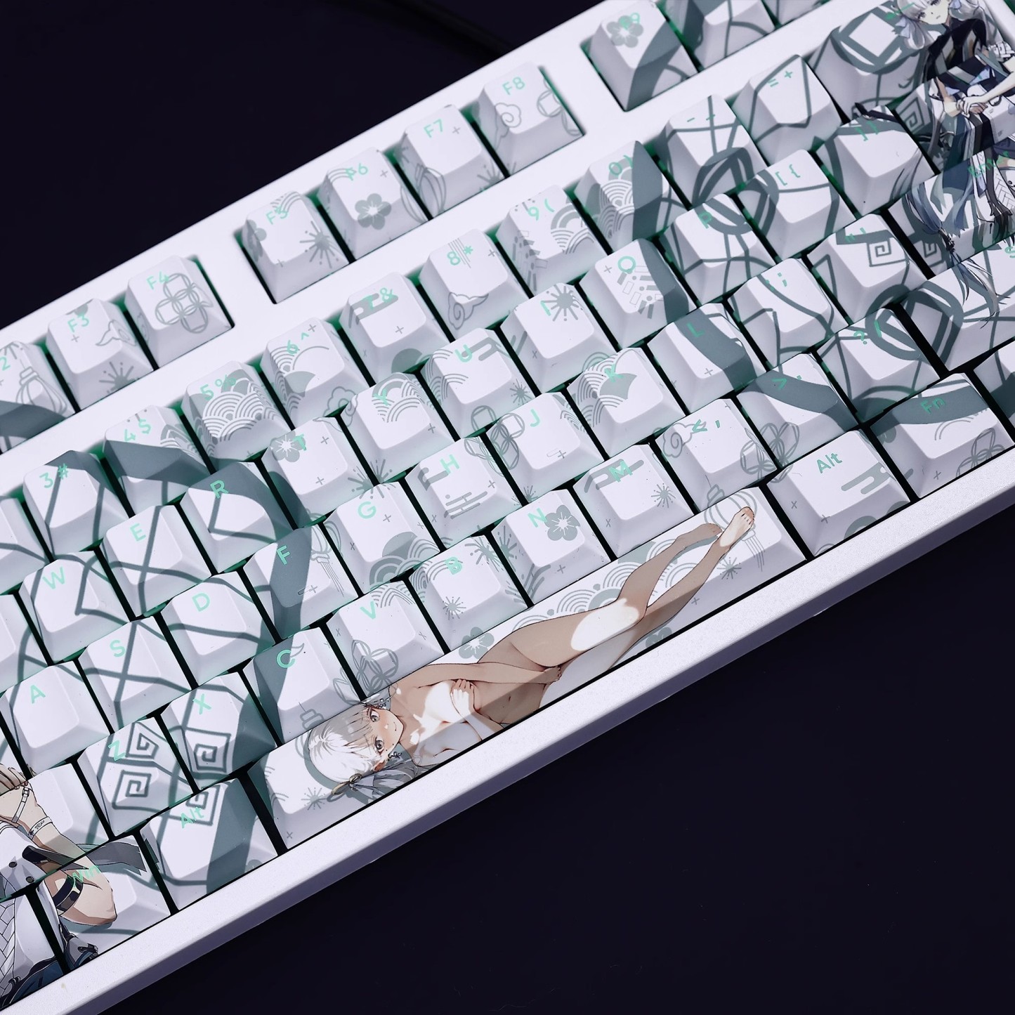 今汐透光RGB108鍵標準配列衛星軸鍵帽