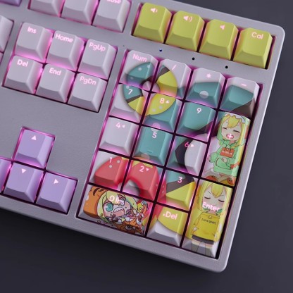 天野Pikamee透光RGB108鍵標準配列衛星軸鍵帽