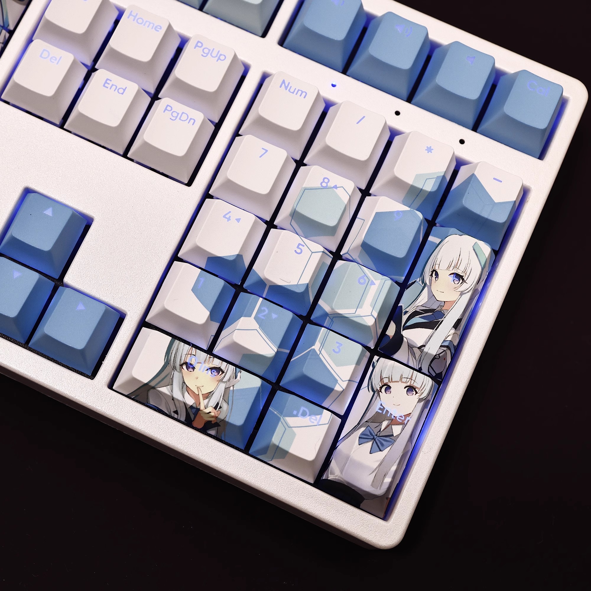 生鹽諾亞透光RGB108鍵標準配列衛星軸鍵帽-ZUIHANG SHOP