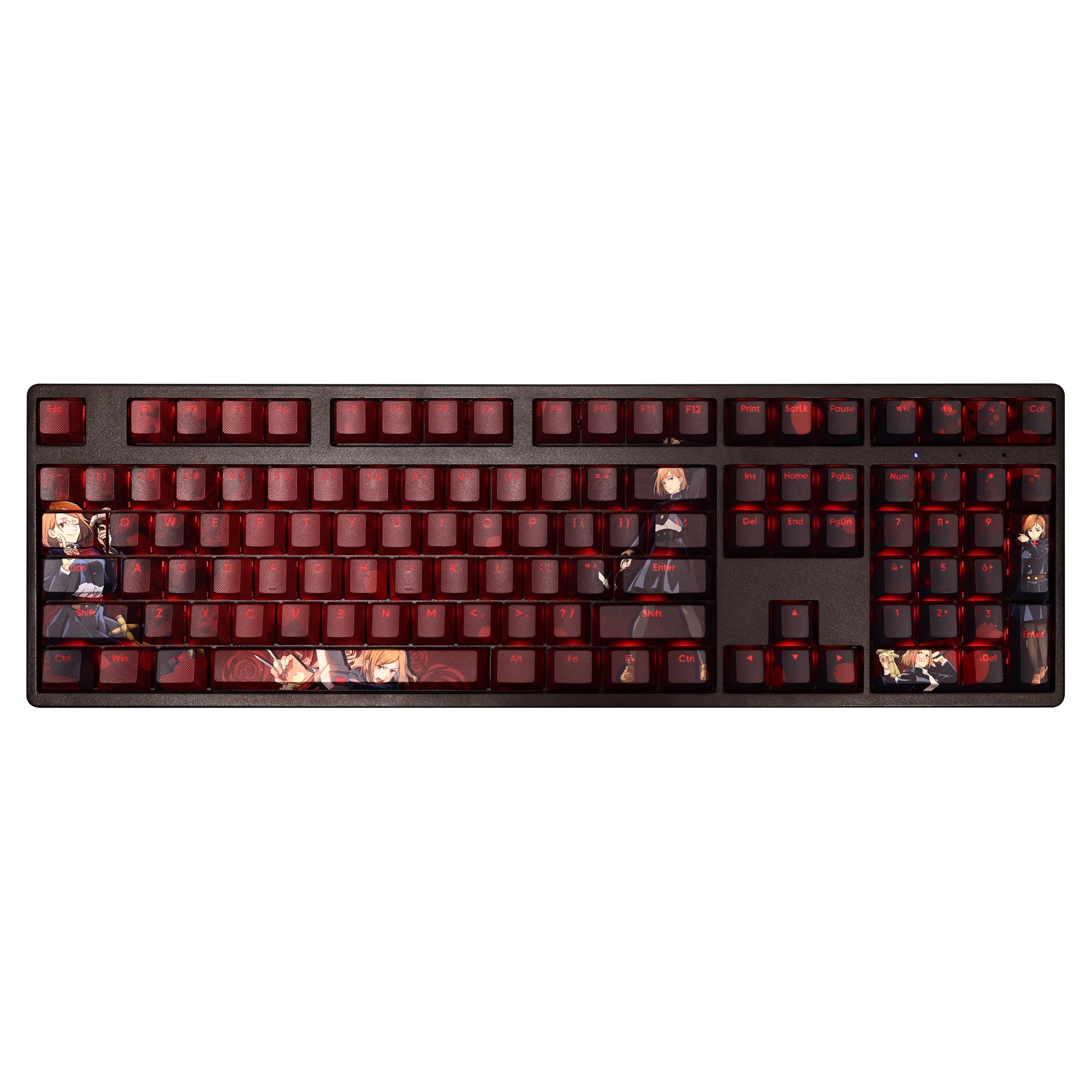 釘崎野薔薇透光RGB108鍵標準配列衛星軸鍵帽-ZUIHANG SHOP