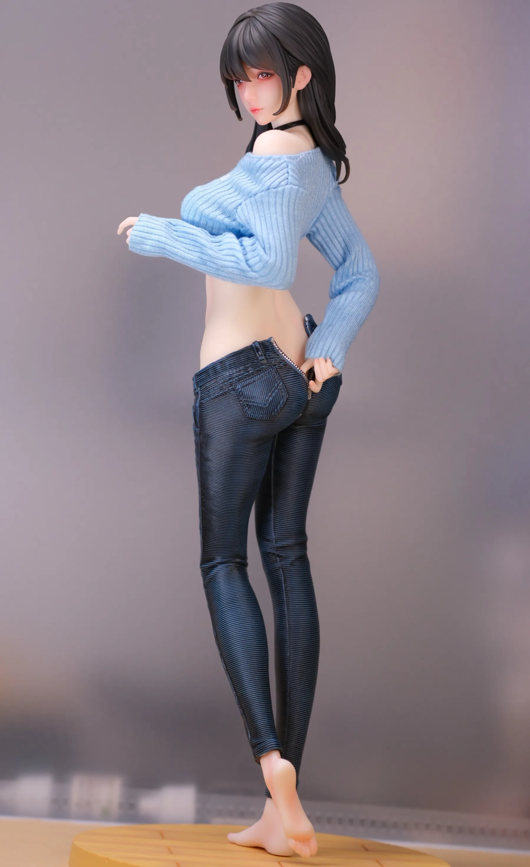 She is real*hitomio 拾六 吉他妹妹 1/6 雕像 真實布料