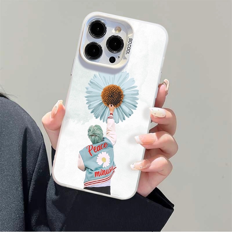 權志龍GD 彩銀線條漸變防摔手機殼-ZUIHANG SHOP