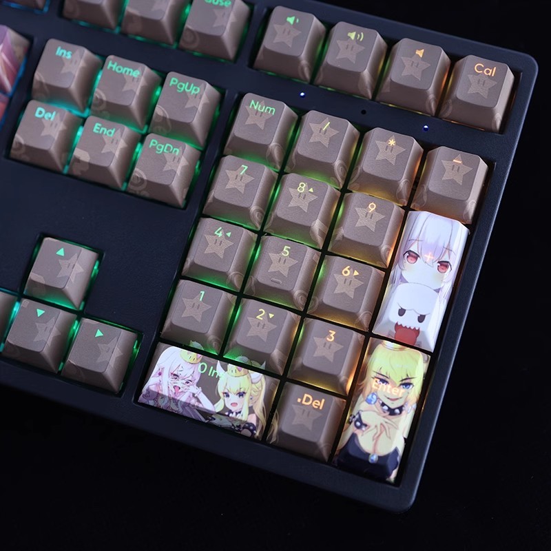 庫巴姬幽靈姬透光RGB108鍵標準配列衛星軸鍵帽