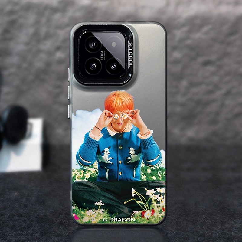 權志龍GD 彩銀線條漸變防摔手機殼-ZUIHANG SHOP