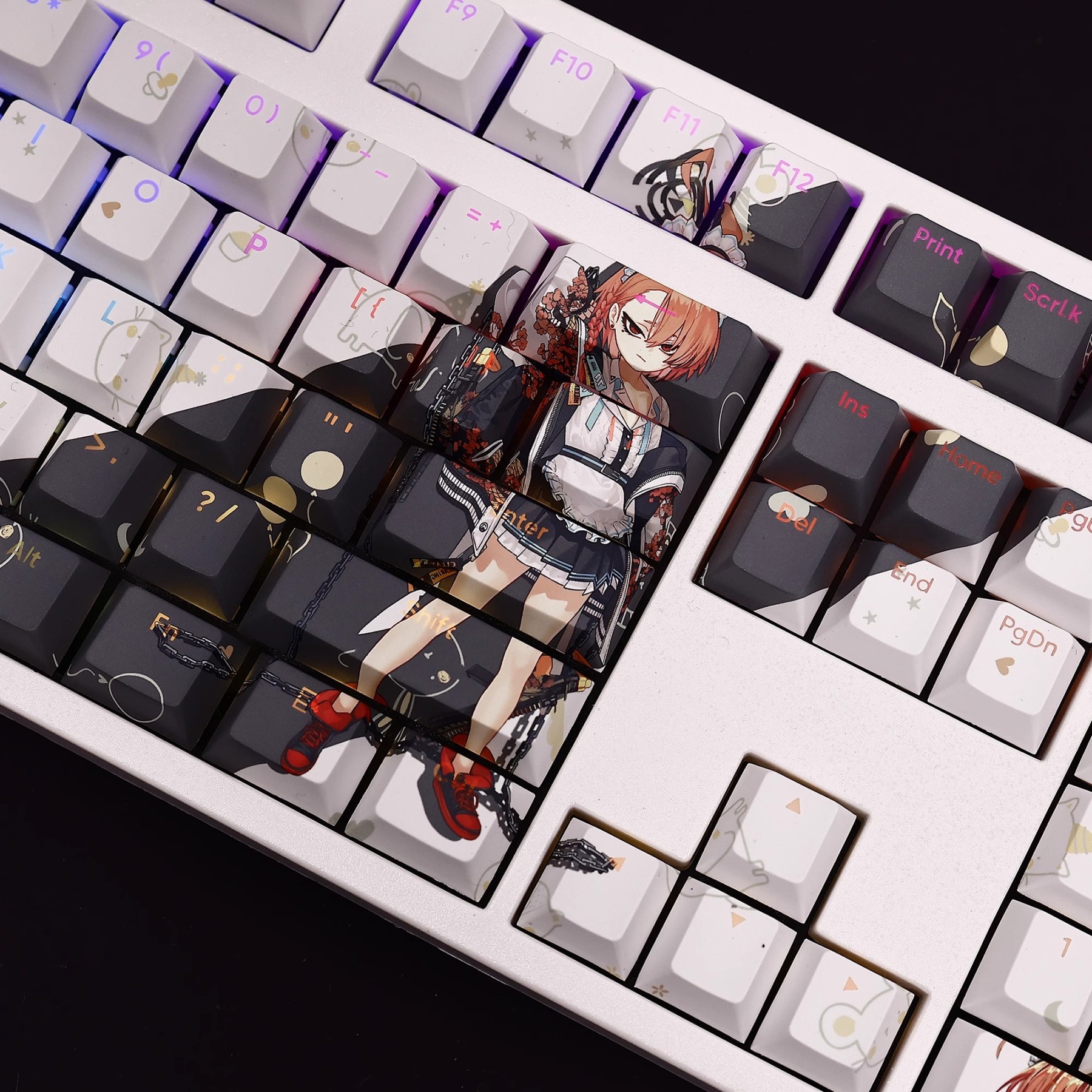 美甘尼祿透光RGB108鍵標準配列衛星軸鍵帽