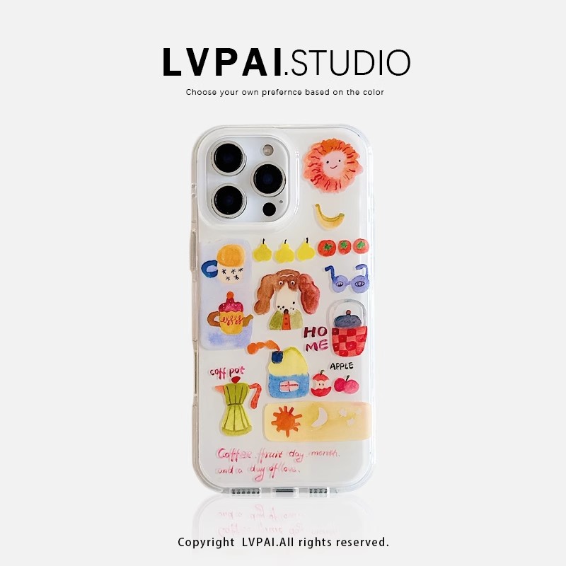 韓系可愛卡通塗鴉小狗手機殼-ZUIHANG SHOP