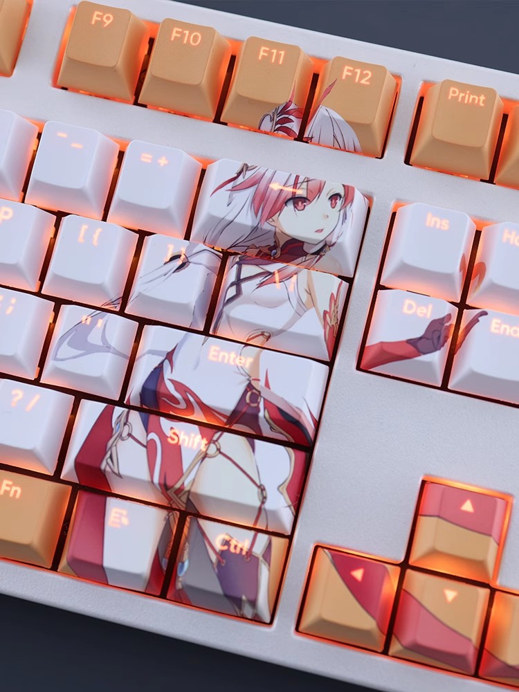 符華熾翎透光RGB108鍵標準配列衛星軸鍵帽-ZUIHANG SHOP