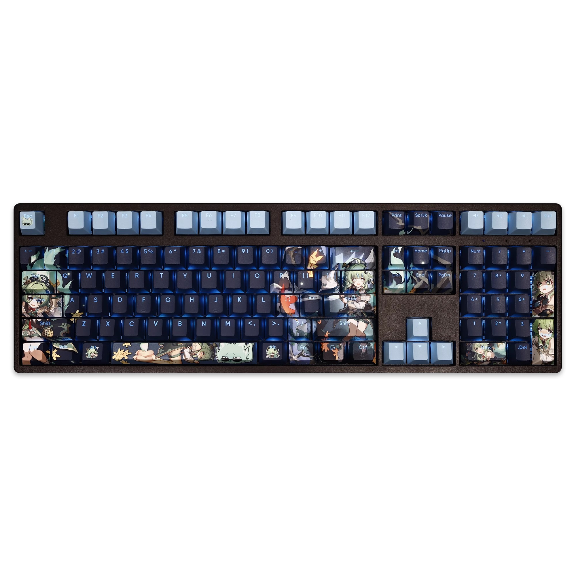霍霍透光RGB108鍵標準配列衛星軸鍵帽-ZUIHANG SHOP