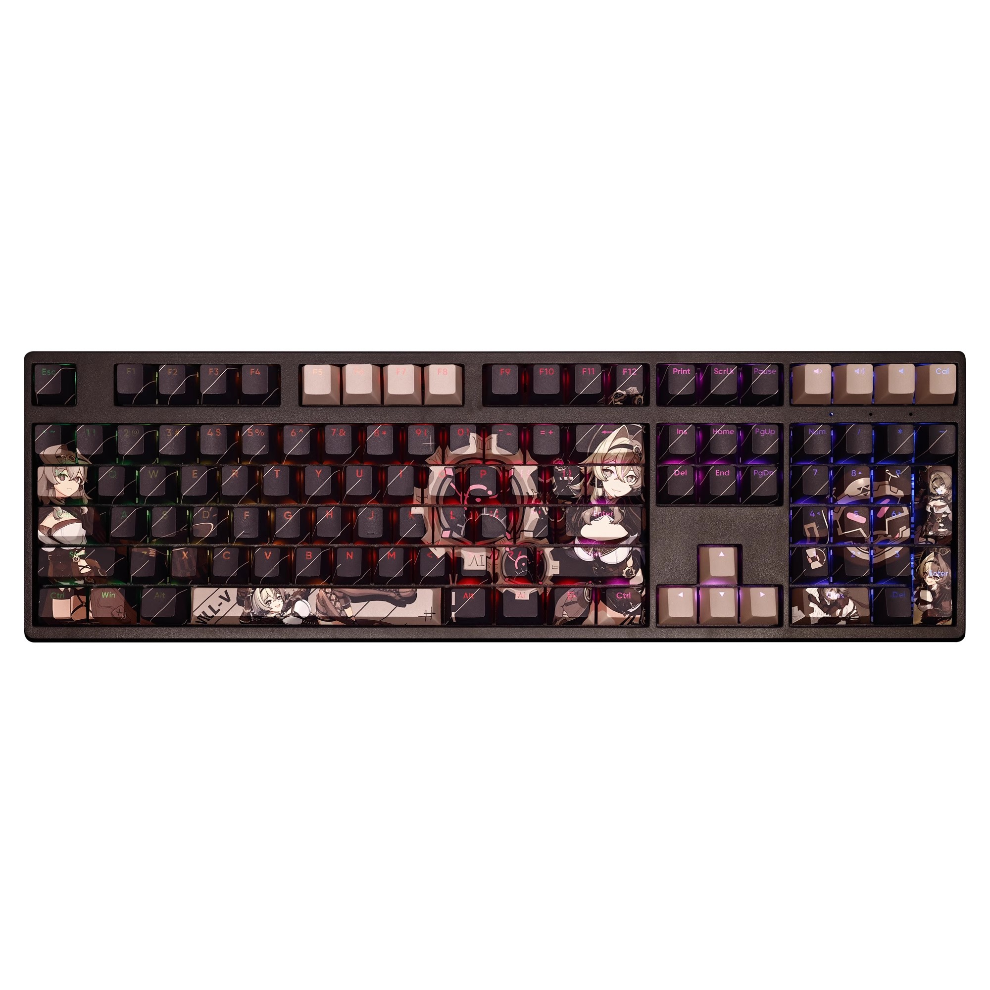 維爾薇崩壞3透光RGB108鍵標準配列衛星軸鍵帽-ZUIHANG SHOP