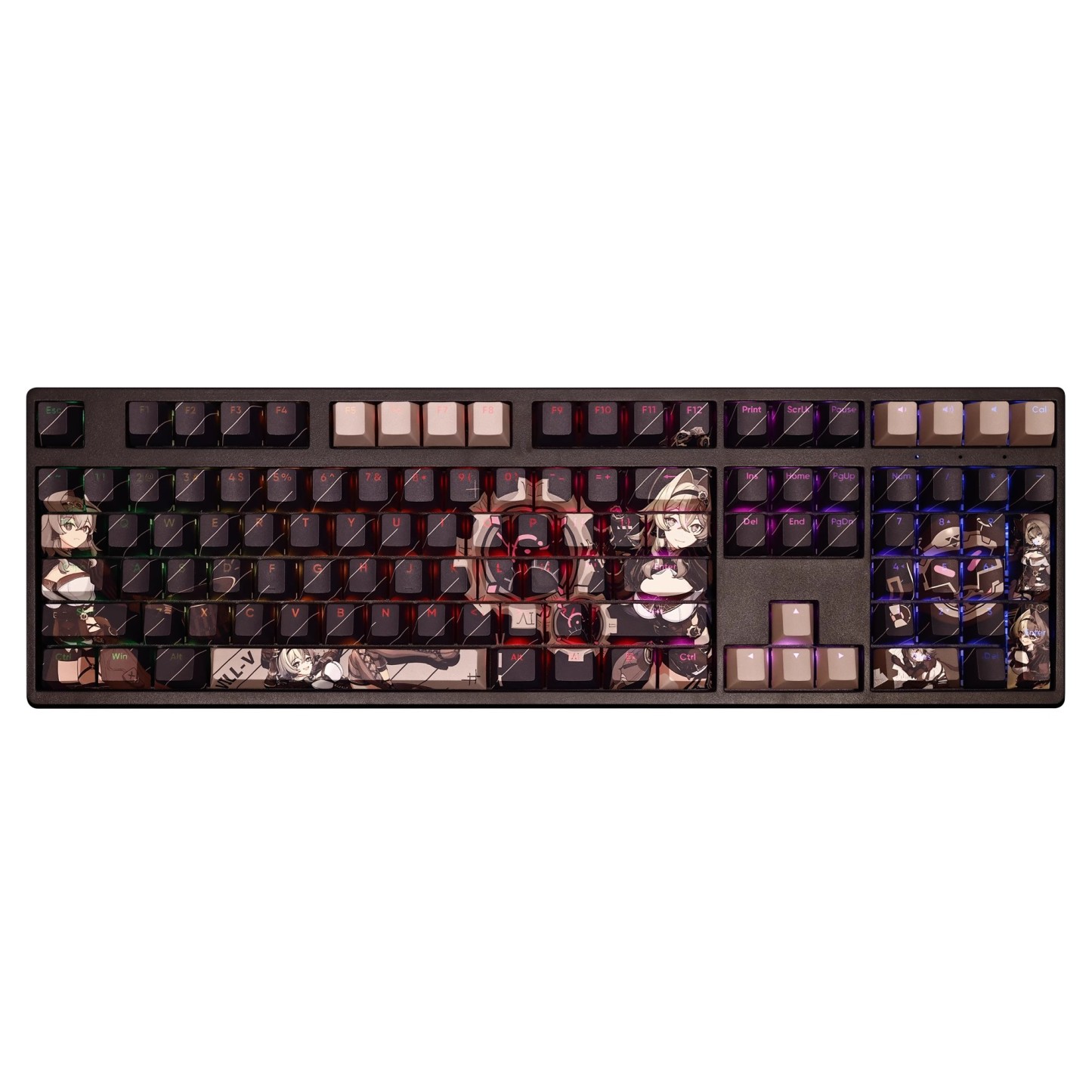 維爾薇崩壞3透光RGB108鍵標準配列衛星軸鍵帽
