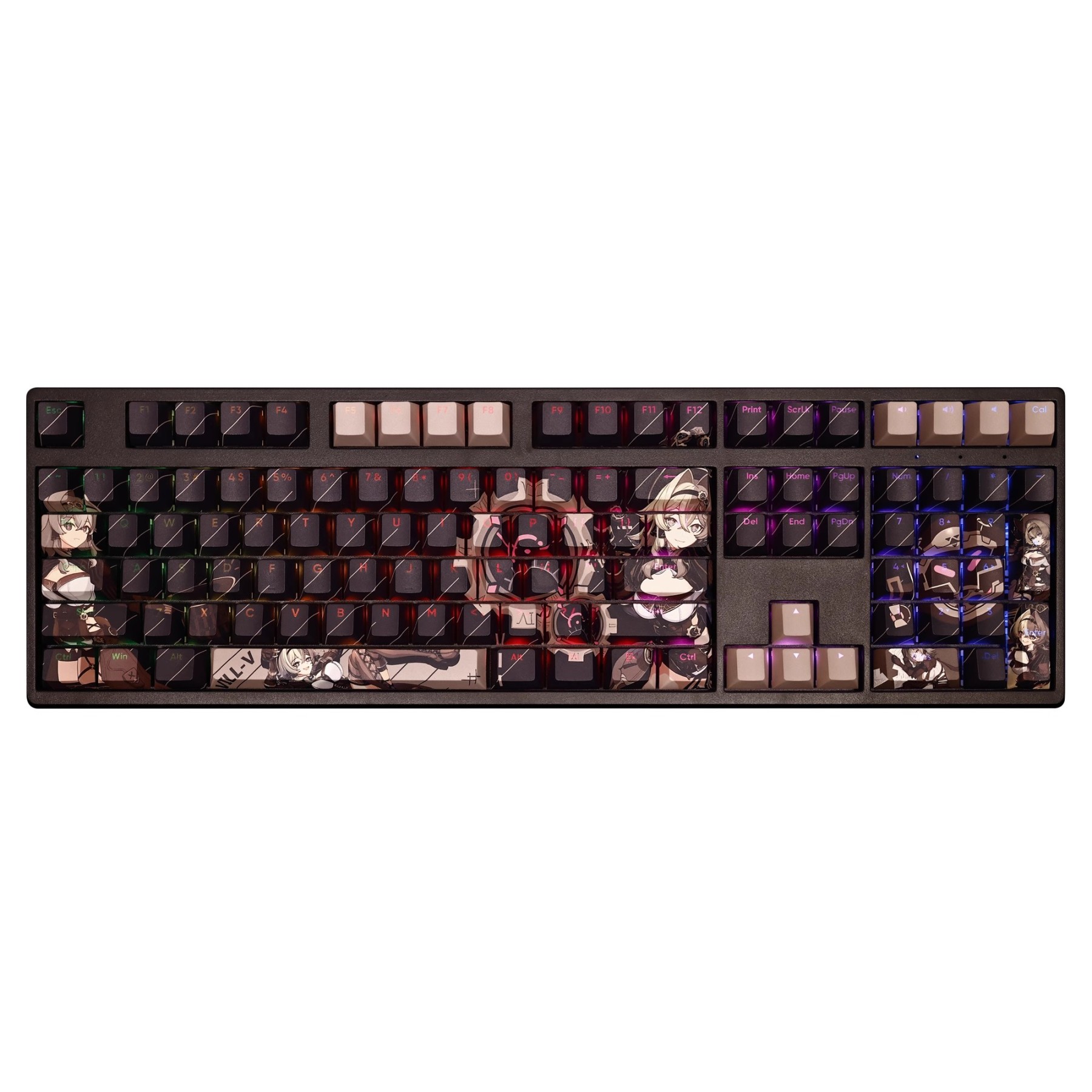 維爾薇崩壞3透光RGB108鍵標準配列衛星軸鍵帽
