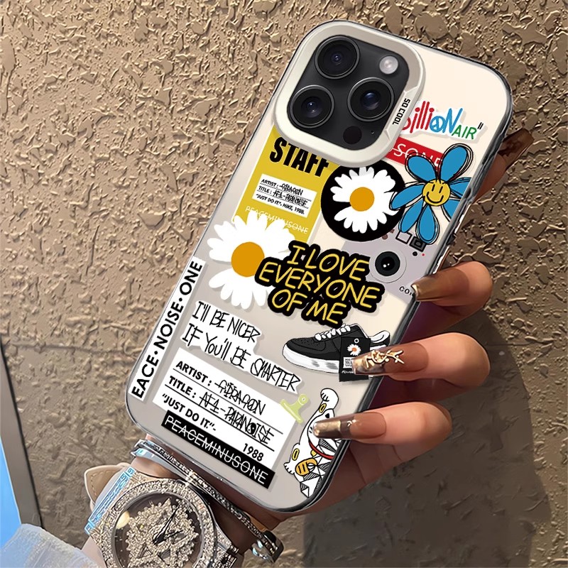 權志龍GD 彩銀線條漸變防摔手機殼-ZUIHANG SHOP