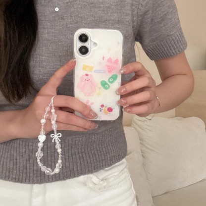 韓系小眾塗鴉兔子手機殼-ZUIHANG SHOP