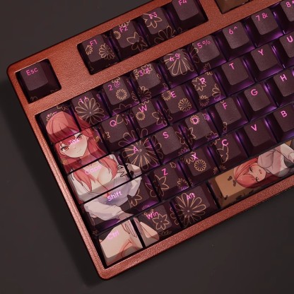 陸八魔亞瑠透光RGB108鍵標準配列衛星軸鍵帽-ZUIHANG SHOP
