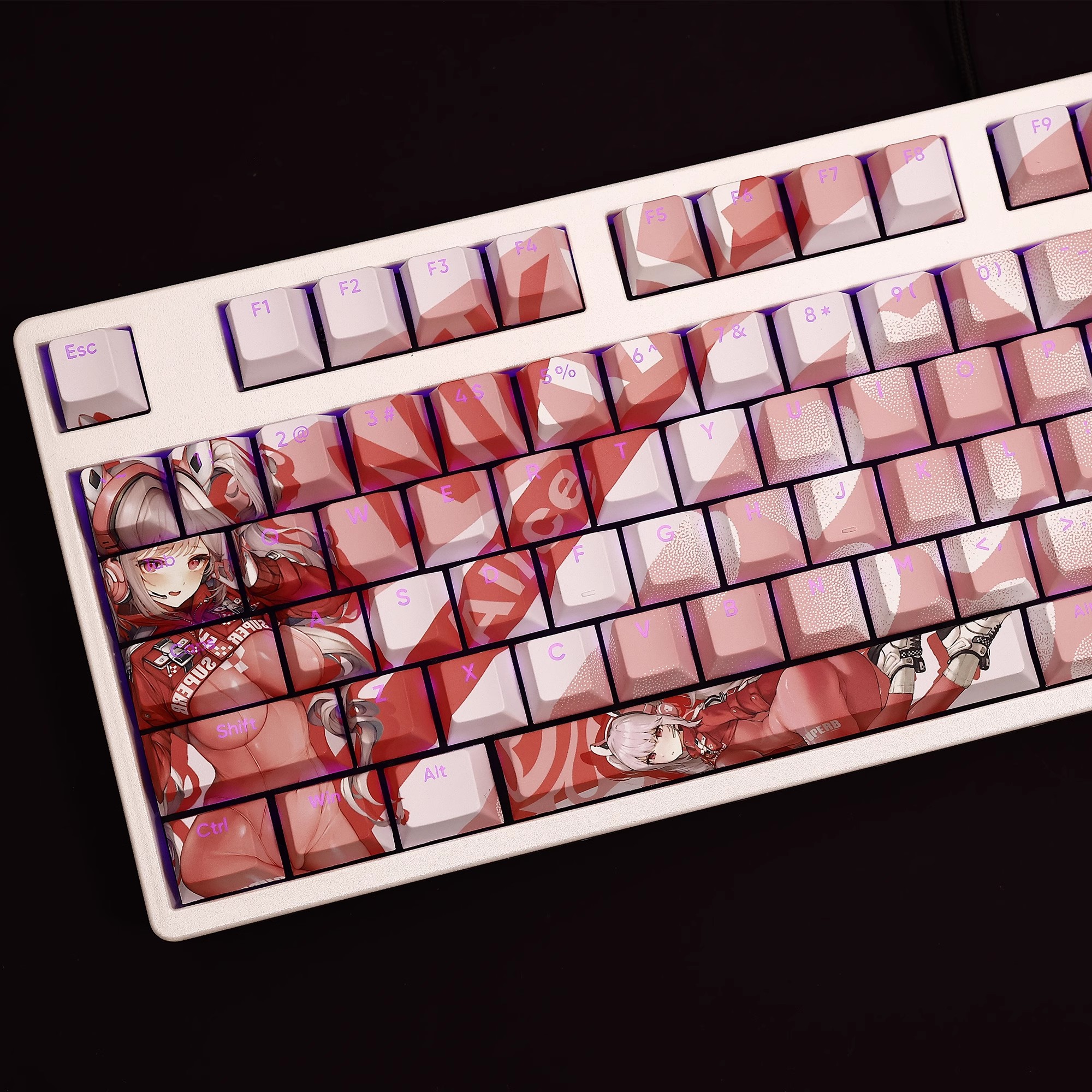 勝利女神nikke透光RGB108鍵標準配列衛星軸鍵帽-ZUIHANG SHOP