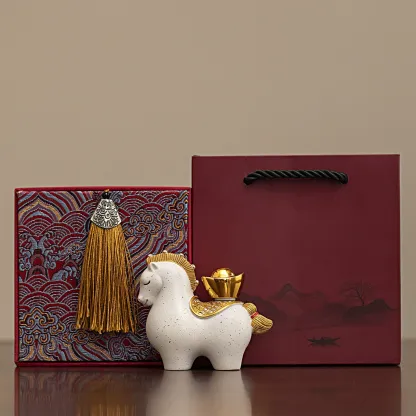 🐎新年快樂🔜 快速出貨『愛馬事事順利禮盒』馬上有錢開運擺件禮盒