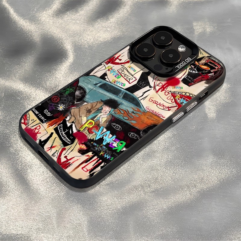 權志龍GD 彩銀線條漸變防摔手機殼-ZUIHANG SHOP