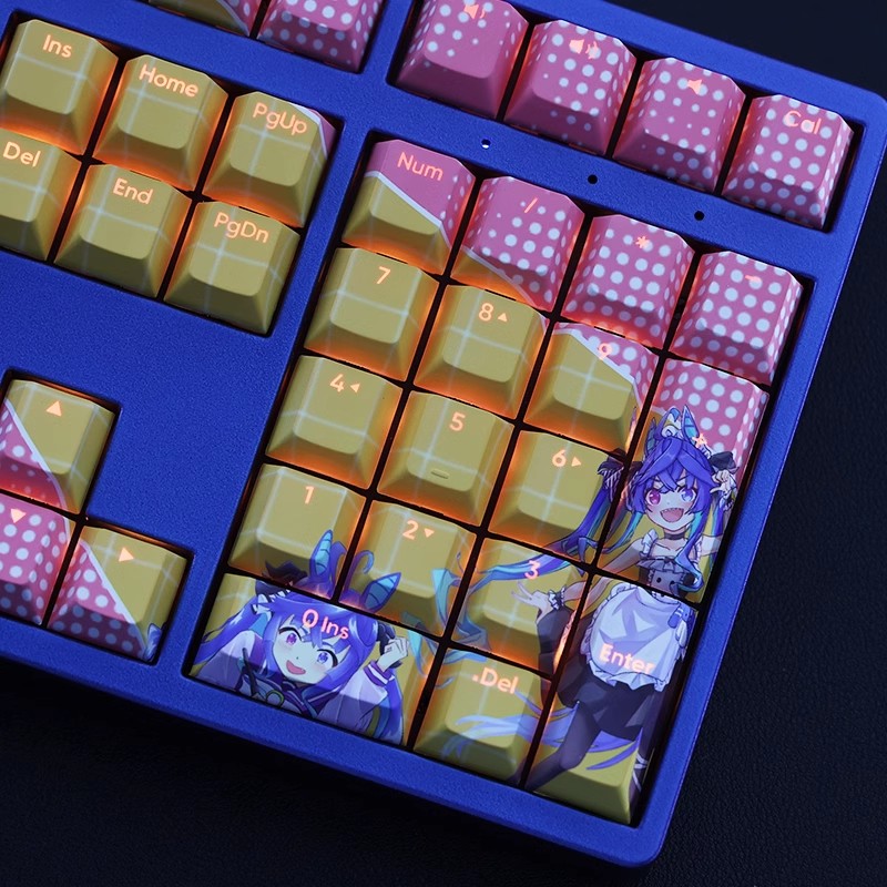 雙渦輪賽馬娘透光RGB108鍵標準配列衛星軸鍵帽-ZUIHANG SHOP