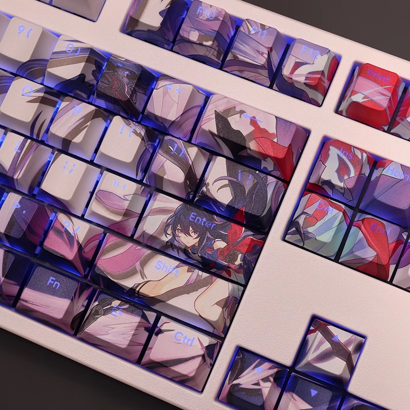 希兒透光RGB108鍵標準配列衛星軸鍵帽-ZUIHANG SHOP