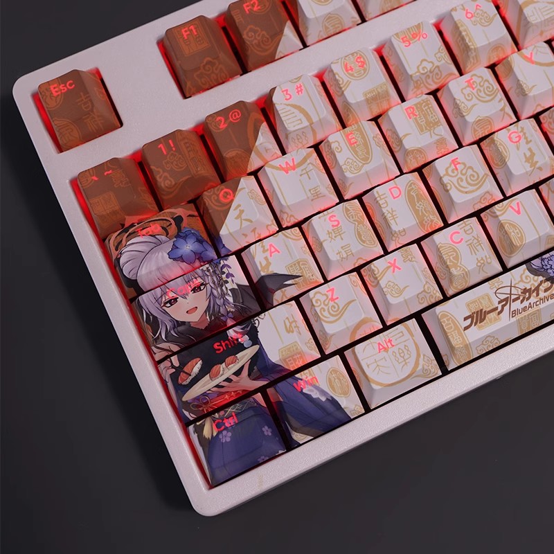 黑館晴奈透光RGB108鍵標準配列衛星軸鍵帽-ZUIHANG SHOP
