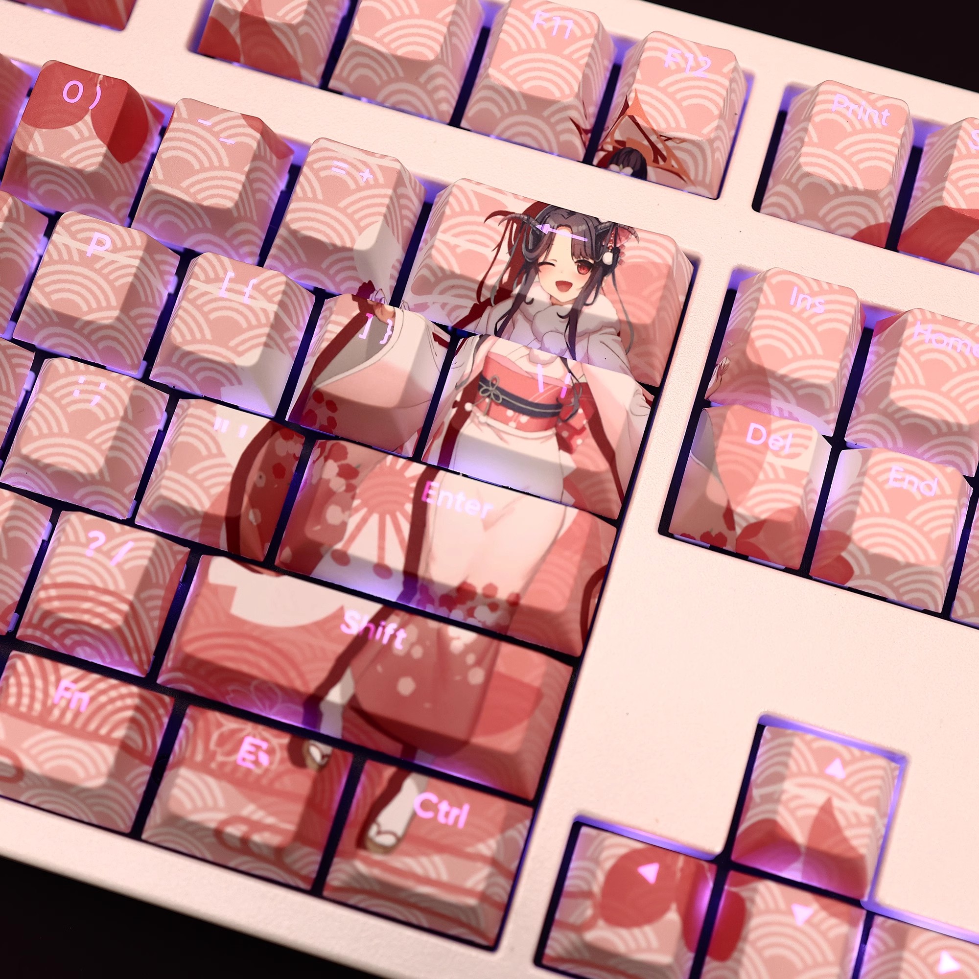 風華正月透光RGB108鍵標準配列衛星軸鍵帽-ZUIHANG SHOP