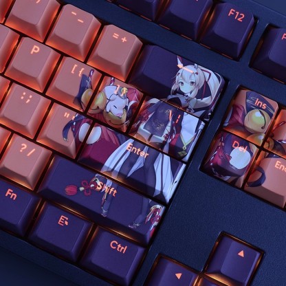 綾波透光RGB108鍵標準配列衛星軸鍵帽