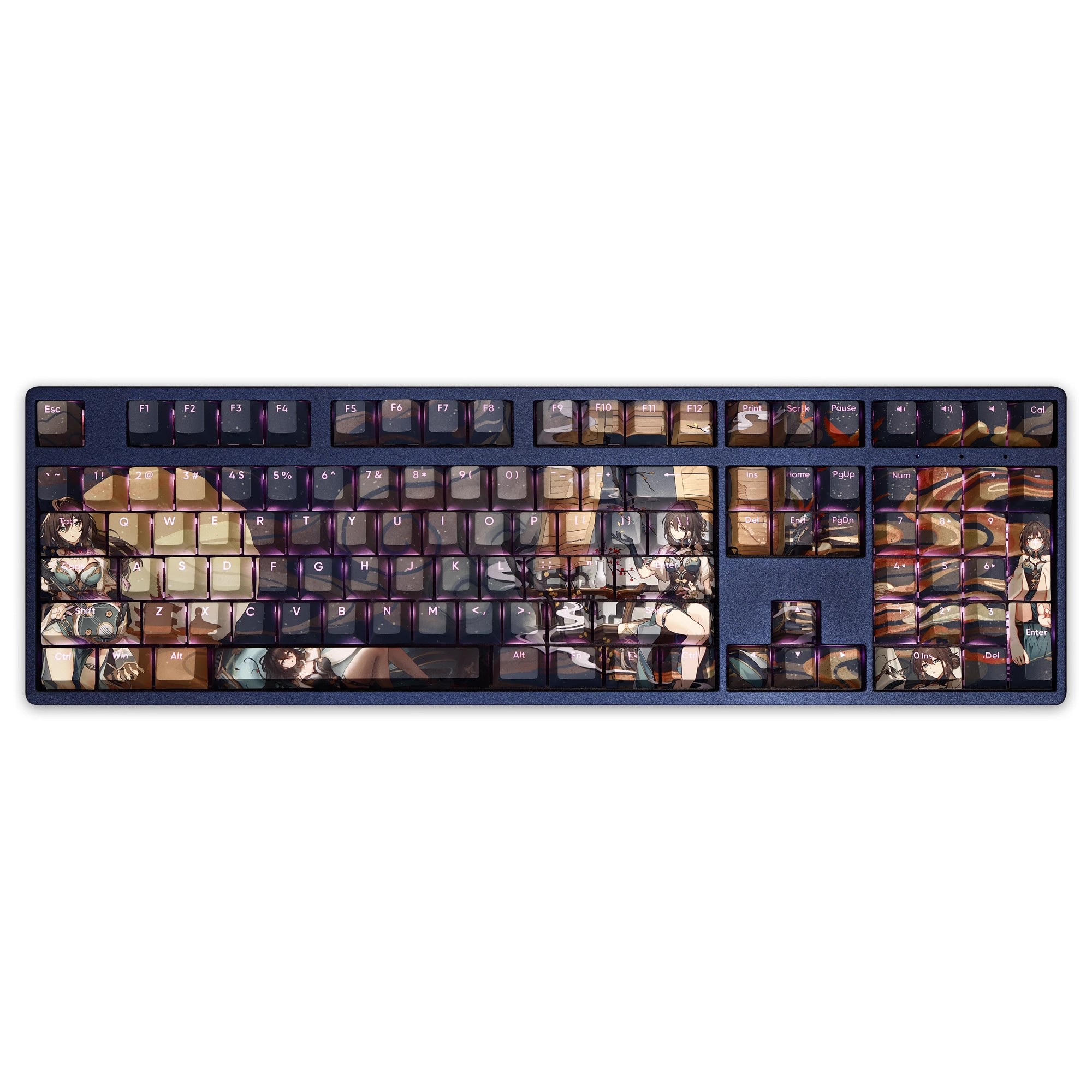 阮梅透光RGB108鍵標準配列衛星軸鍵帽-ZUIHANG SHOP