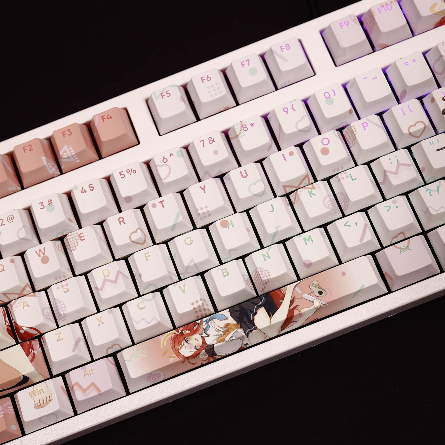 花岡柚子透光RGB108鍵標準配列衛星軸鍵帽-ZUIHANG SHOP