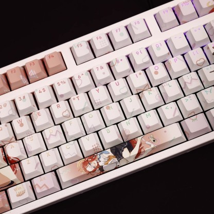 花岡柚子透光RGB108鍵標準配列衛星軸鍵帽-ZUIHANG SHOP