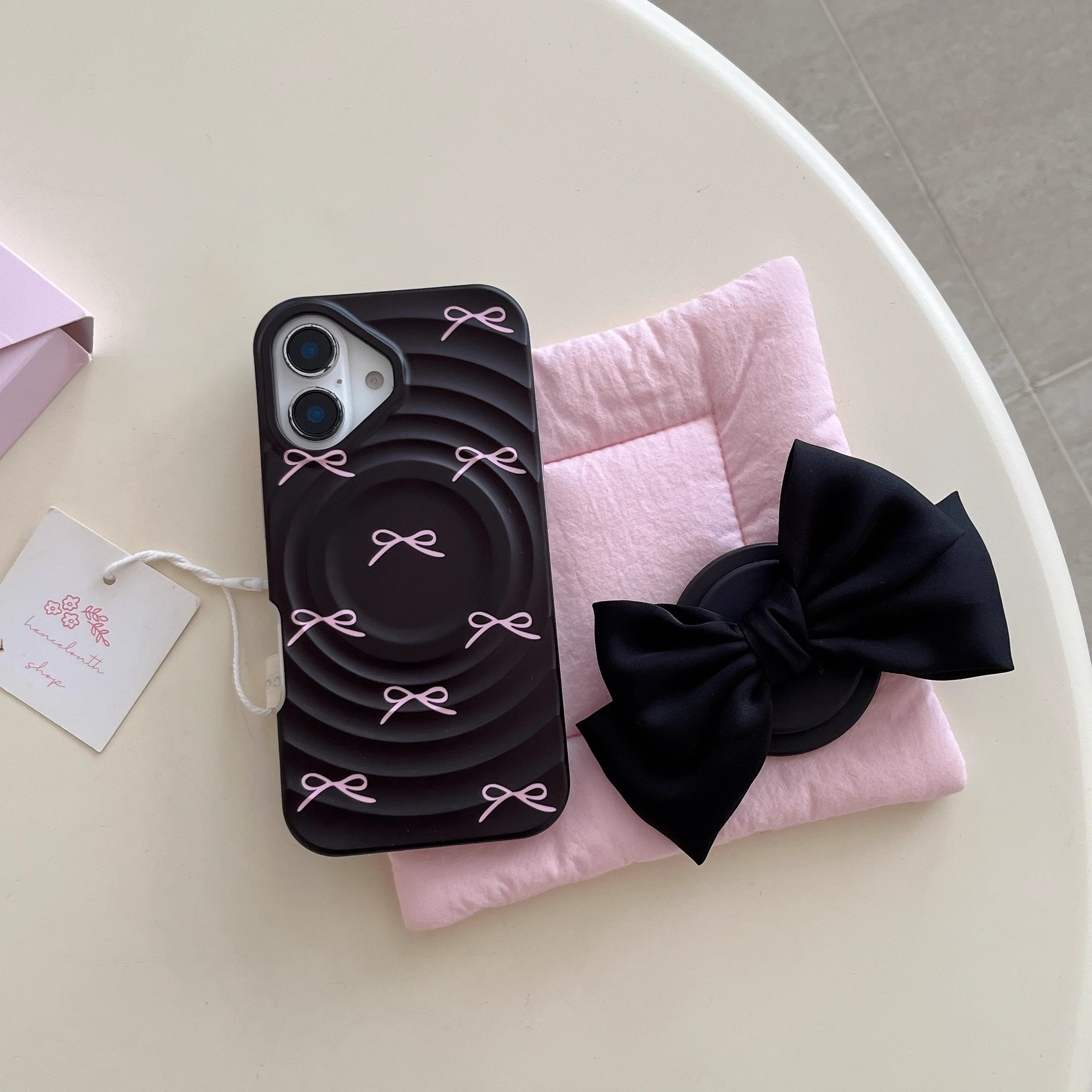 韓系立體蝴蝶結手機殼-ZUIHANG SHOP