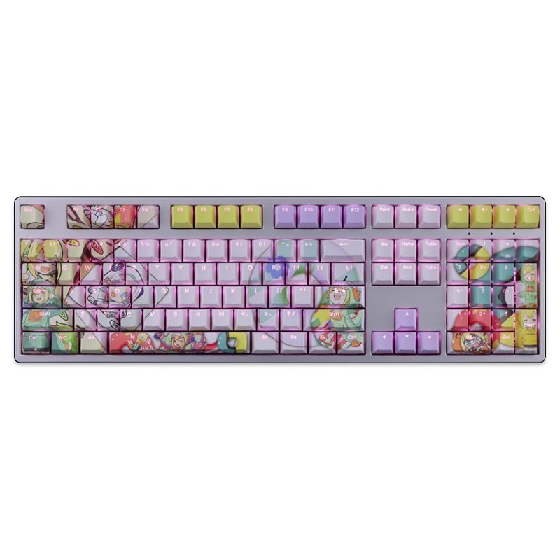 天野Pikamee透光RGB108鍵標準配列衛星軸鍵帽