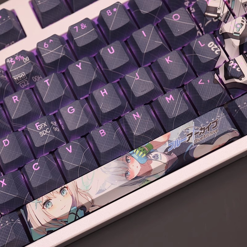 砂狼白子透光RGB108鍵標準配列衛星軸鍵帽