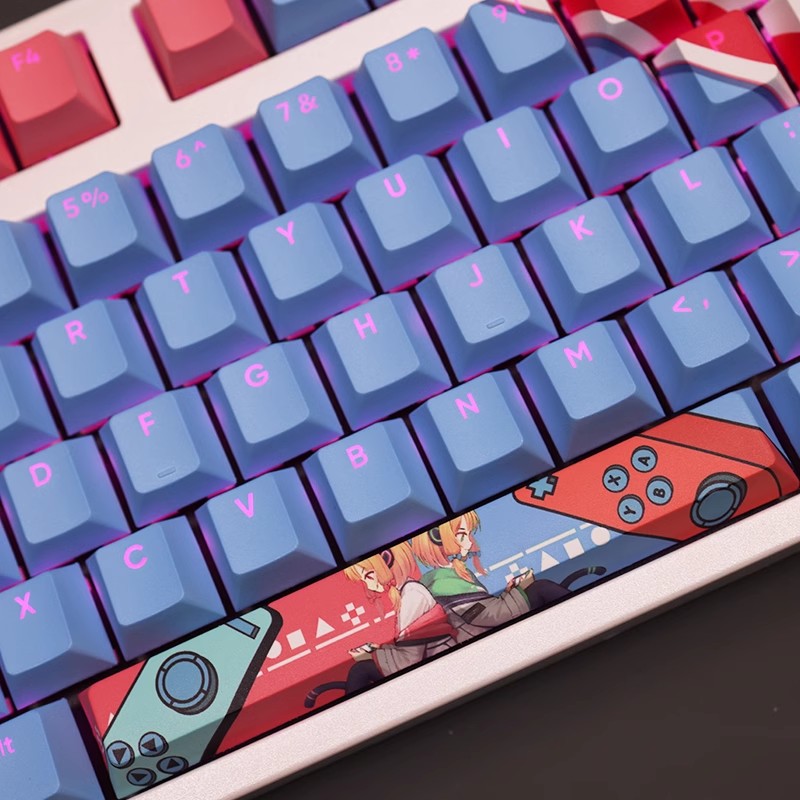 才羽雙子透光RGB108鍵標準配列衛星軸鍵帽-ZUIHANG SHOP