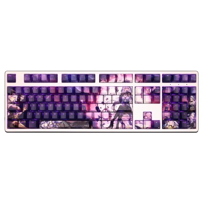 黑天鹅透光RGB108鍵標準配列衛星軸鍵帽