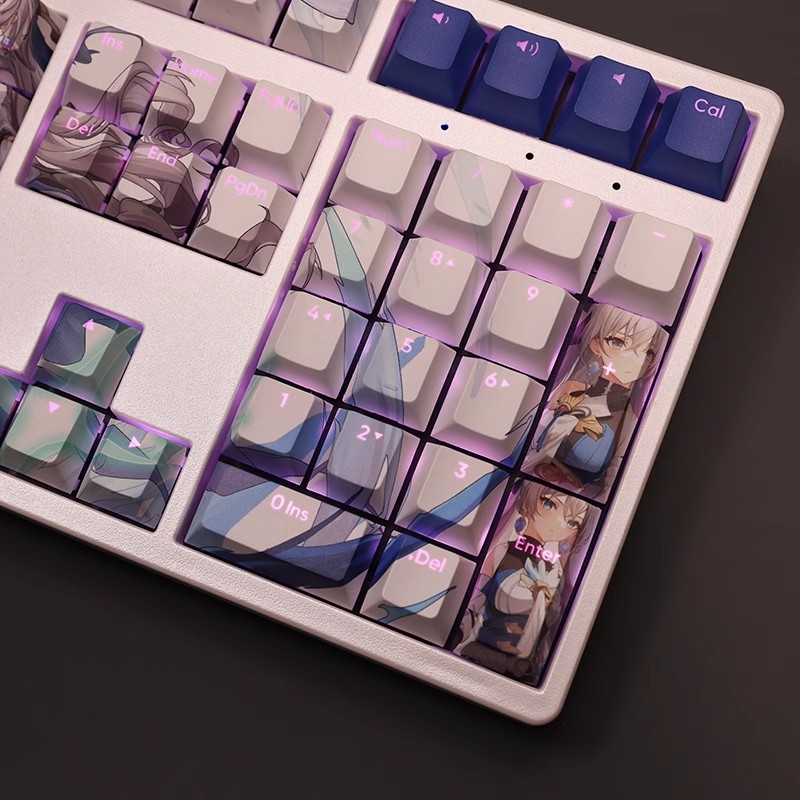 布洛妮婭透光RGB108鍵標準配列衛星軸鍵帽-ZUIHANG SHOP