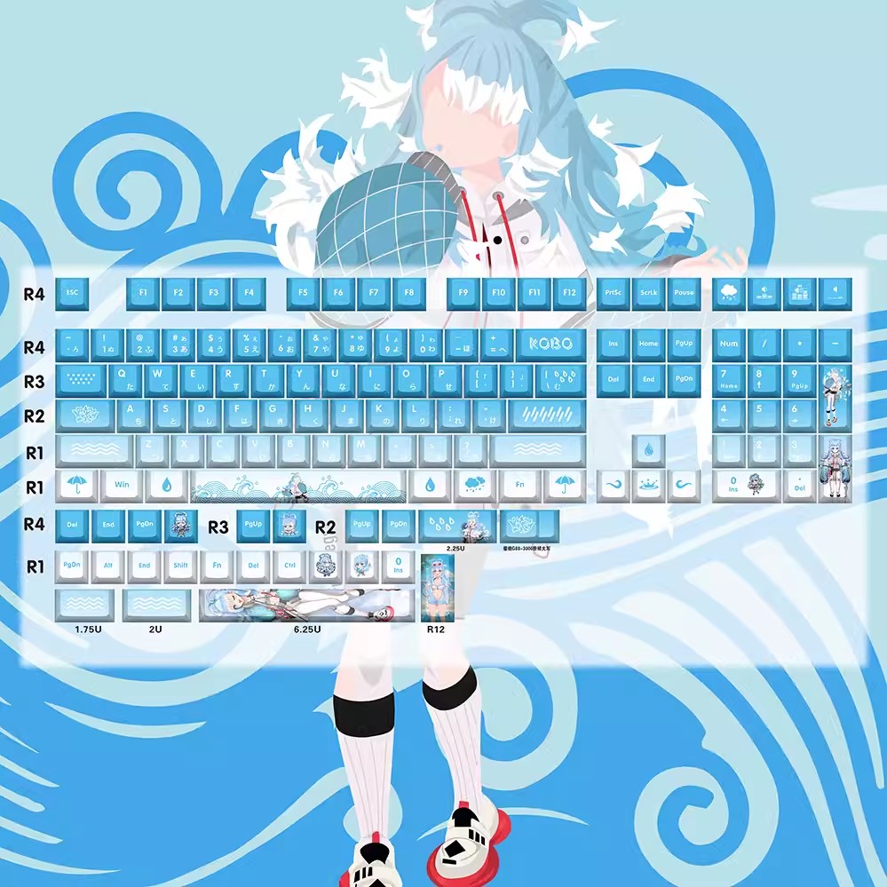 VTuber hololive 132鍵熱昇華PBT鍵帽-ZUIHANG SHOP
