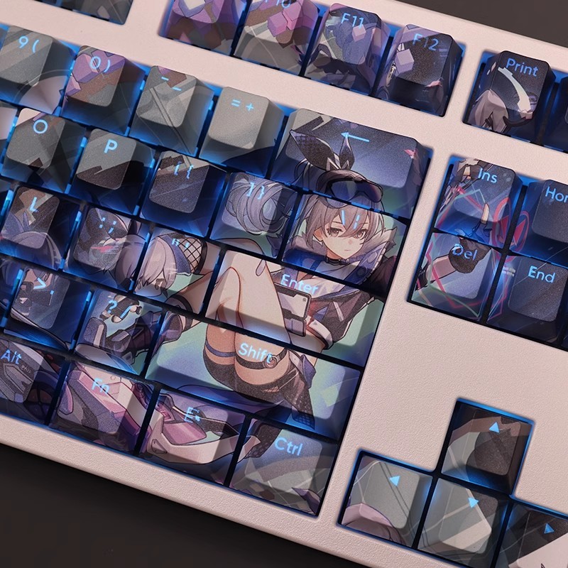 銀狼透光RGB108鍵標準配列衛星軸鍵帽