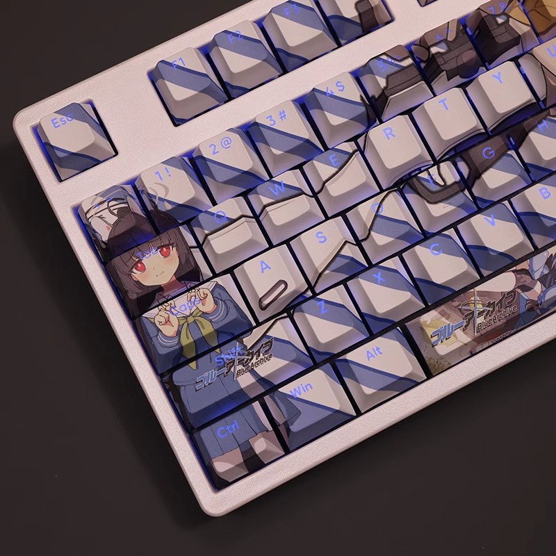 霞沢美遊透光RGB108鍵標準配列衛星軸鍵帽-ZUIHANG SHOP