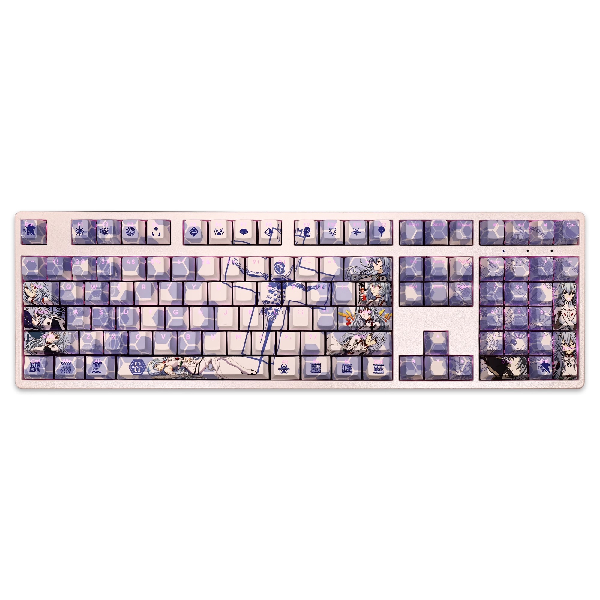 綾波麗透光RGB108鍵標準配列衛星軸鍵帽-ZUIHANG SHOP