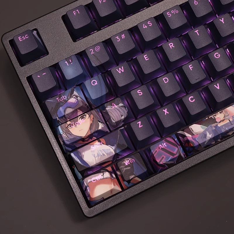 銀狼透光RGB108鍵標準配列衛星軸鍵帽