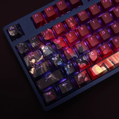 能代透光RGB108鍵標準配列衛星軸鍵帽