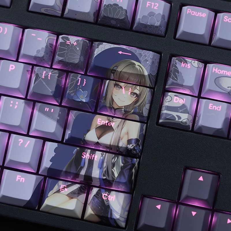 原神歸終透光RGB108鍵標準配列衛星軸鍵帽-ZUIHANG SHOP