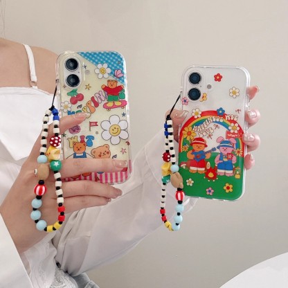 韓系卡通插畫花朵手機殼-ZUIHANG SHOP