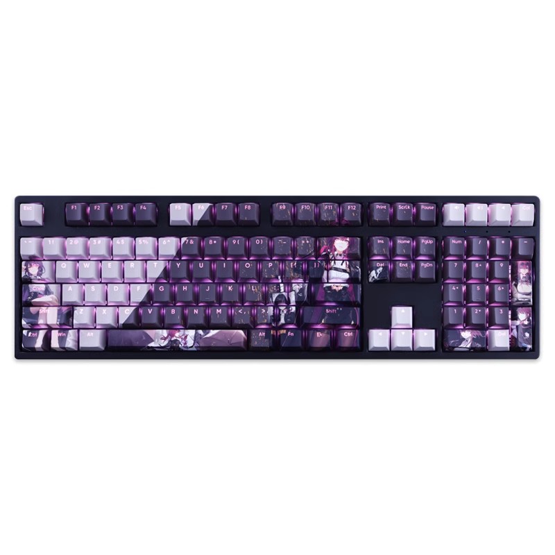 卡芙卡透光RGB108鍵標準配列衛星軸鍵帽
