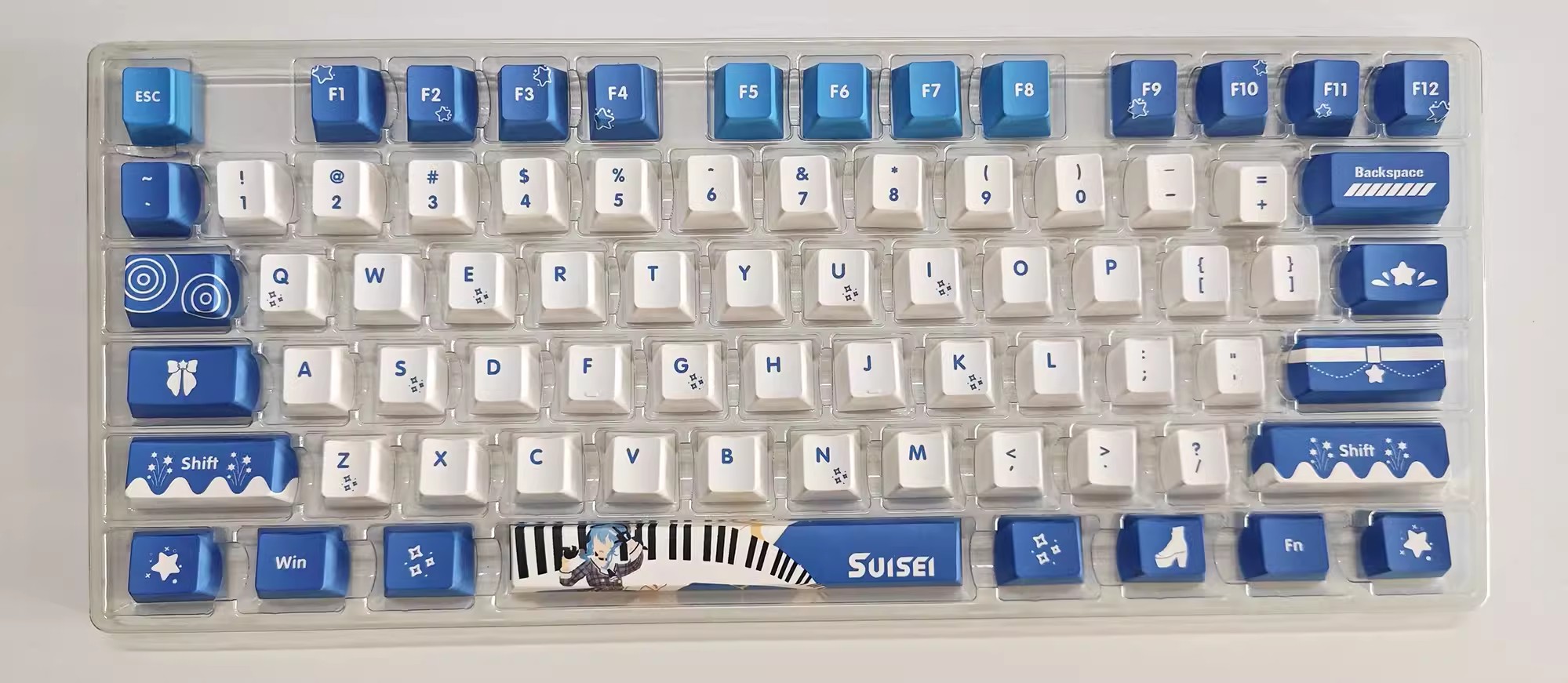 來圖客製 PBT熱透光主題鍵帽 英文版本-ZUIHANG SHOP