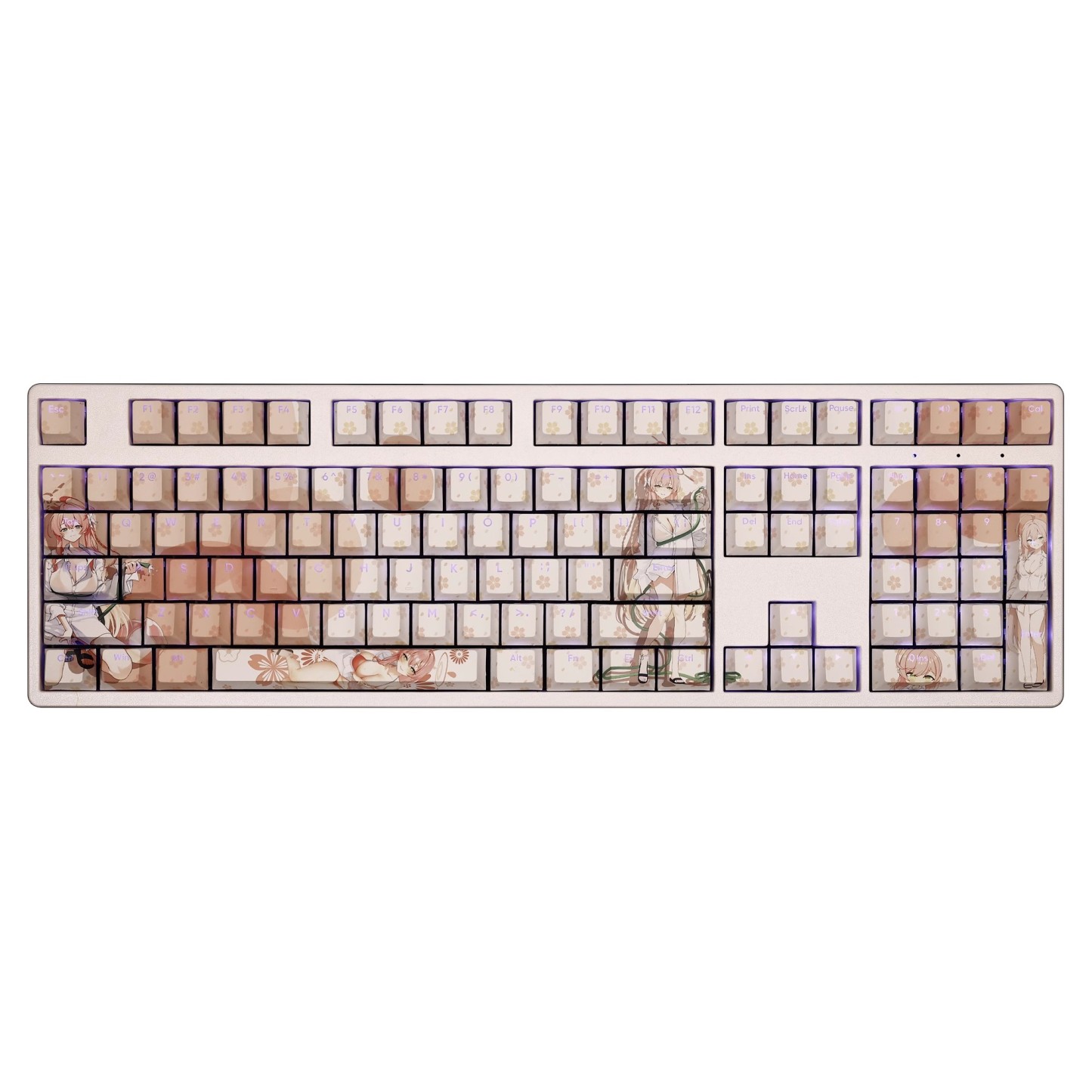 浦和花子透光RGB108鍵標準配列衛星軸鍵帽-ZUIHANG SHOP