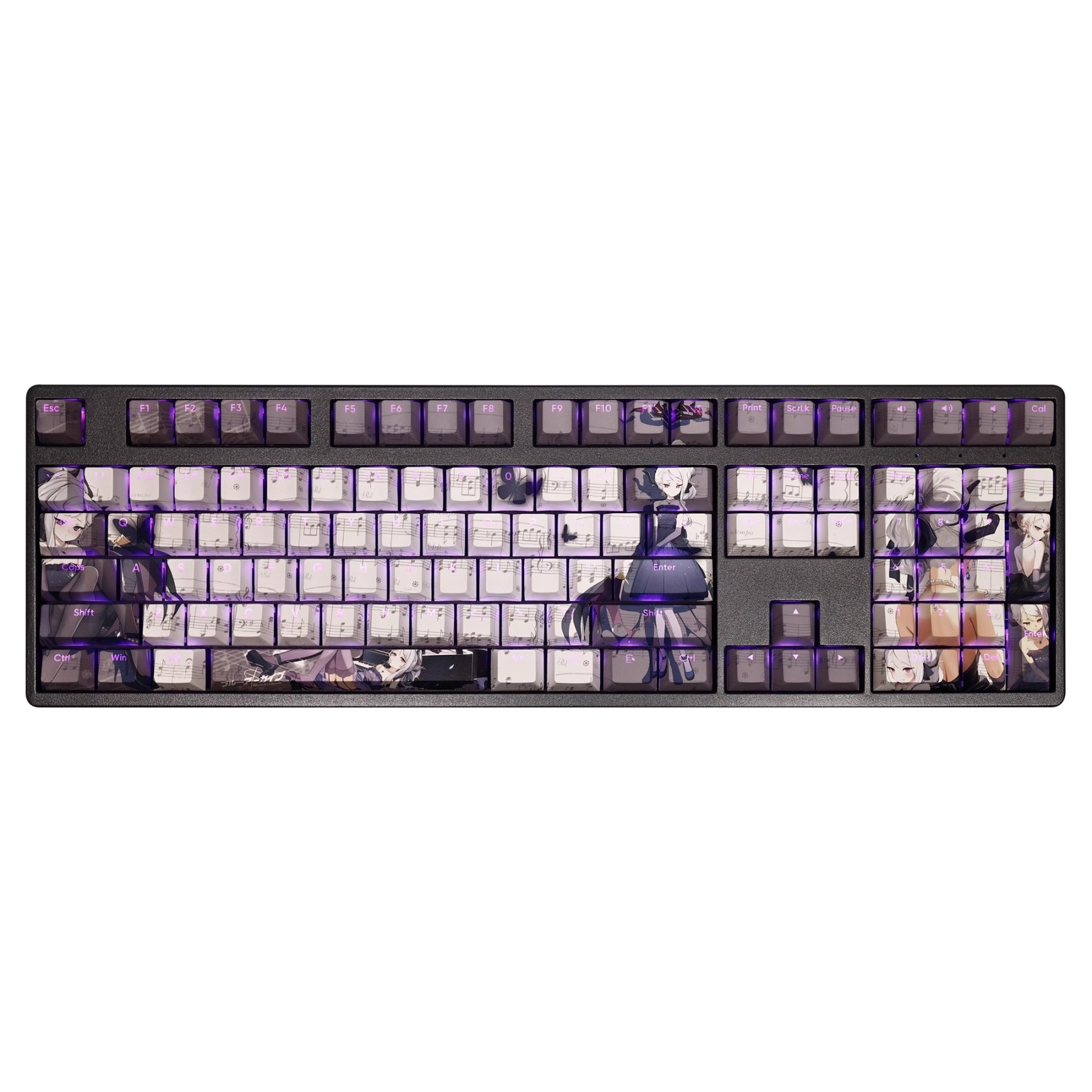 禮服日奈透光RGB108鍵標準配列衛星軸鍵帽-ZUIHANG SHOP